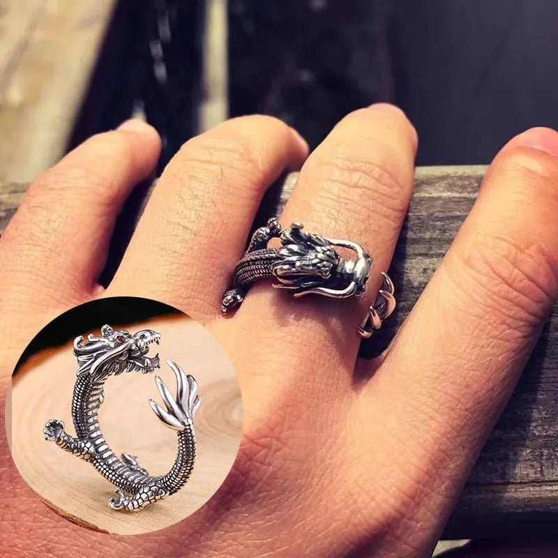 Retro Dragon Ring