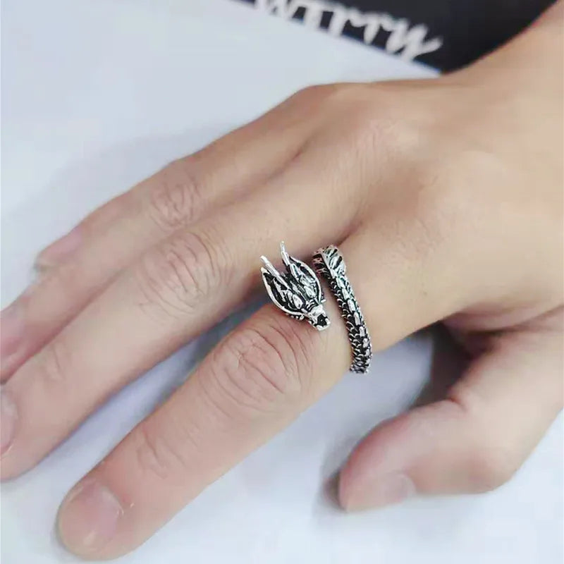 Retro Dragon Ring