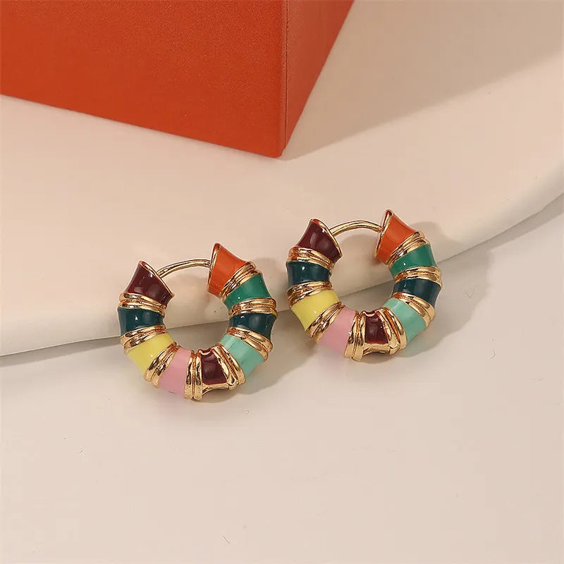 Vintage Beads Hoop Earring