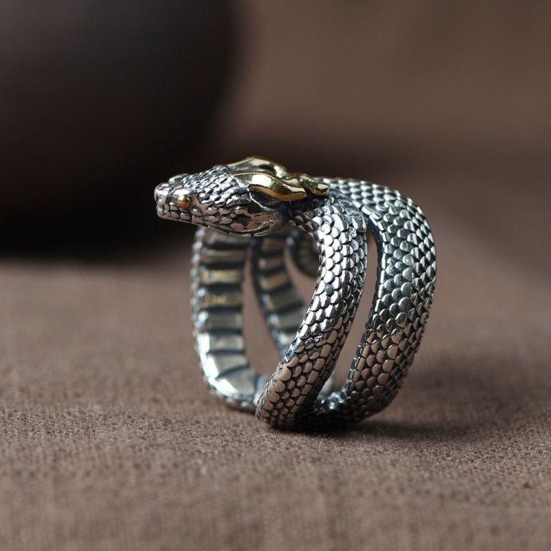 Pygaea Snake Ring