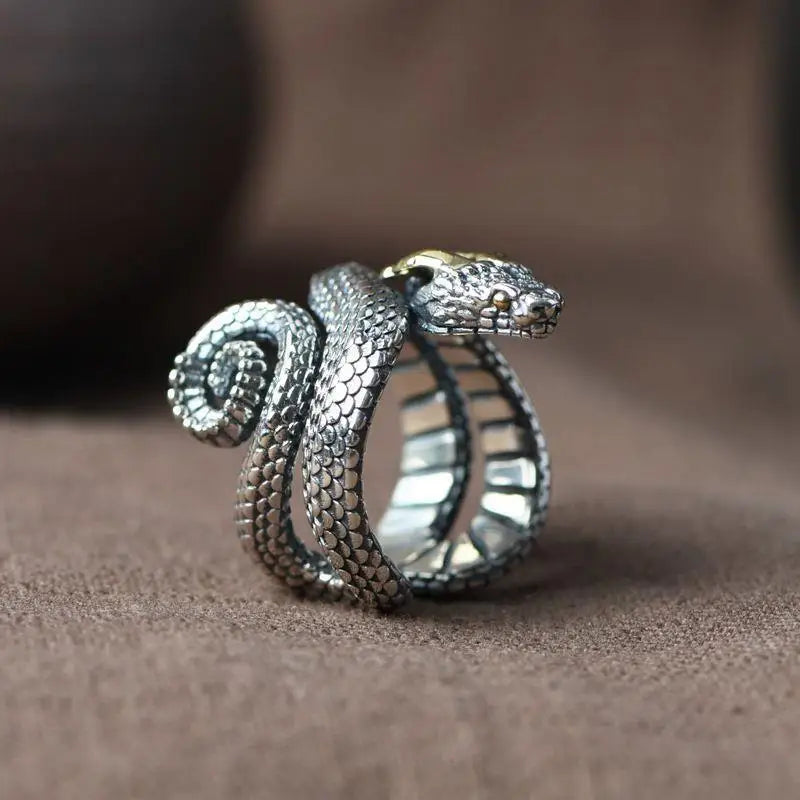 Pygaea Snake Ring